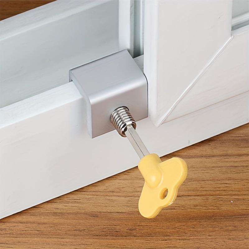 3pcs Aluminum Alloy Window Lock Stopper Sliding Window Anti-theft Lock Window Sliding Door Safety Doors Lock