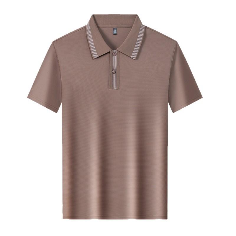 Men's Short Sleeve Polo Shirt Lapel Collar T-Shirt