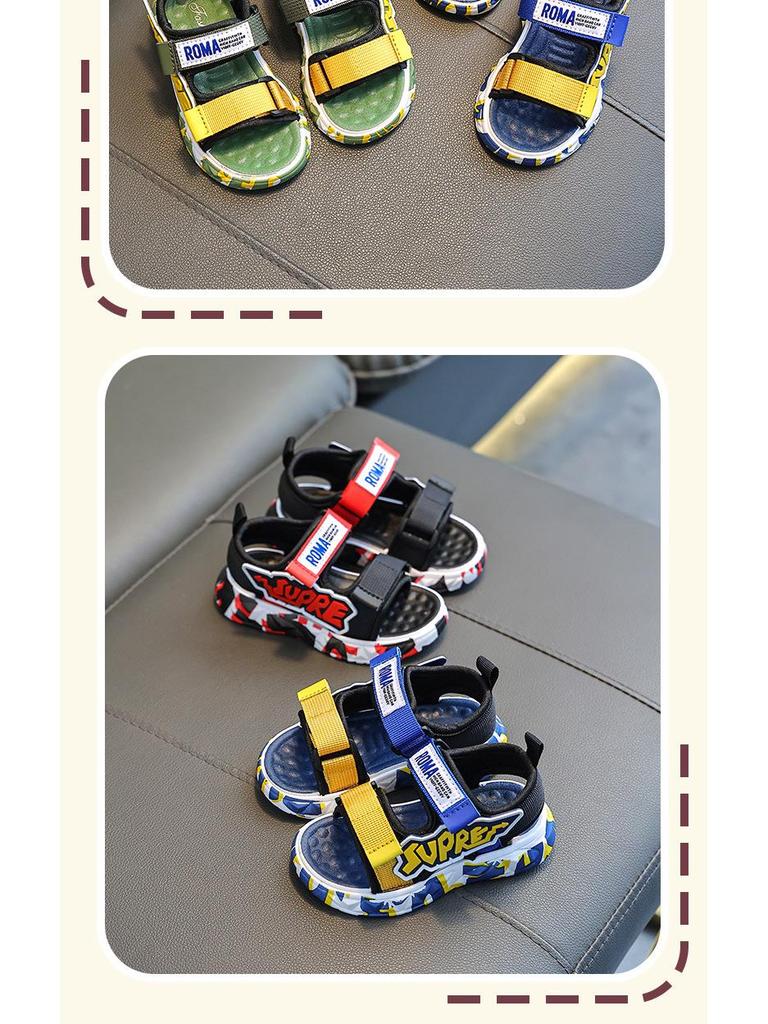 2023 Kids' Soft Sole Non-Slip Sandals for Boys - Summer Outdoor Beach Shoes