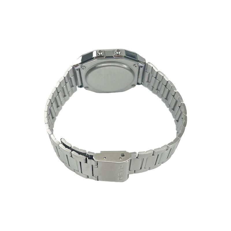Casio Customized Watch Modified Series Sports Waterproof Retro Trendy Classic Small Silver Watch Quartz Same Style for Men A158WA-1
