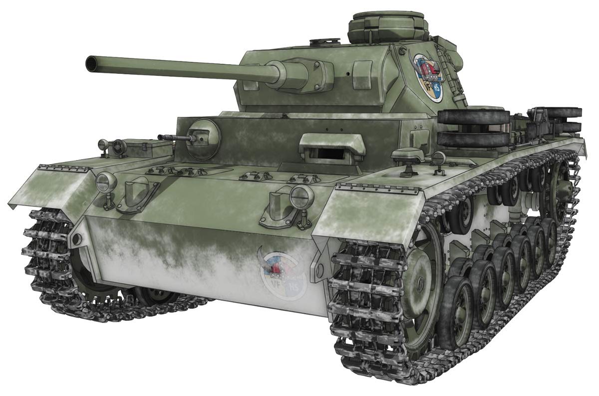 

PLATZ Girls & Panzer Final Chapter Panzer III Type J Viking Fisheries High School 1/35 Scale Plastic Model GP-48