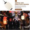 Outdoor Decor Japanese Hanging Lantern Lamp, 2pcs Paper Folding Lantern Lamp Hanging Oval Japanese Style Outdoor Decor