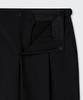 Musinsa Standard Whipcord One-Pleat Wide Hidden Banding Slacks [Black]