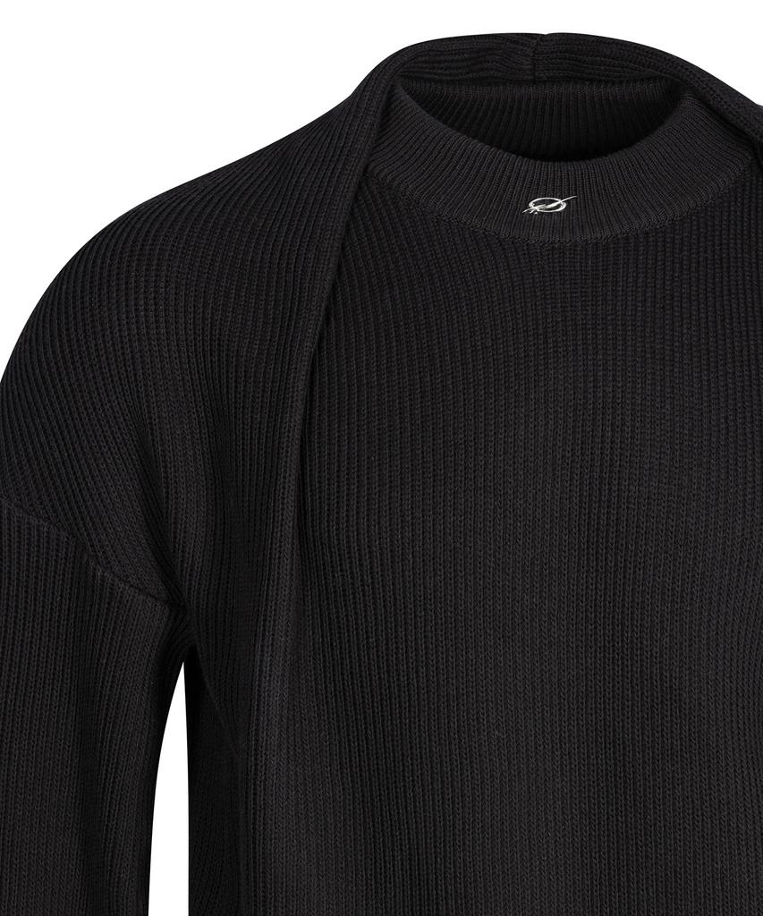 51Peosenteu Shawl Knit - Black