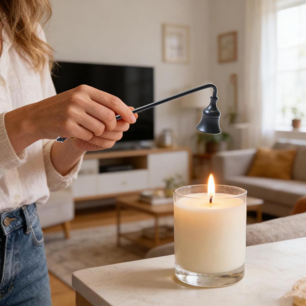 1pc Candle Snuffer Bell shape iron Vintage Candle Wick Extinguisher put out flame Home Gold Silver Candle Put Out Tool