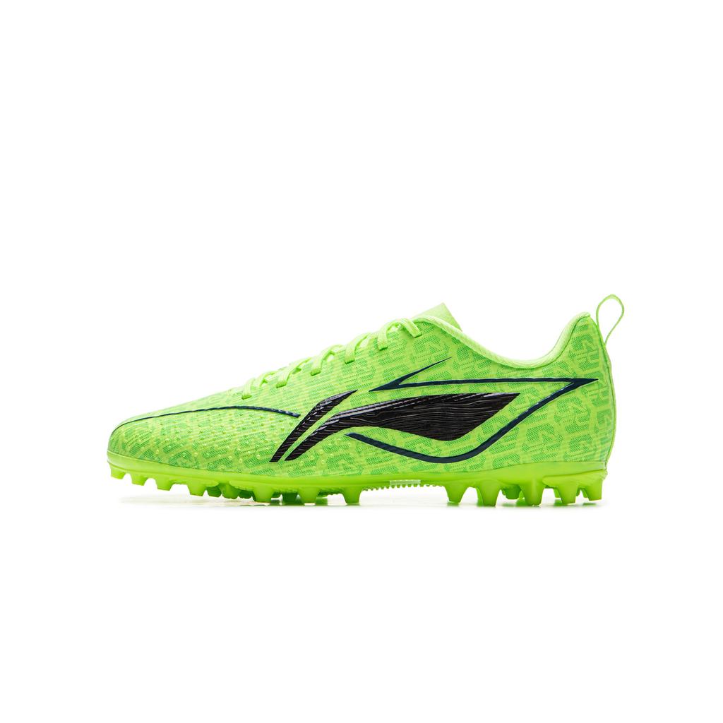 Li Ning Kids Soccer Low Top Shoes Kids sneaker Fluorescent-Vanilla-Green YKGV002-3