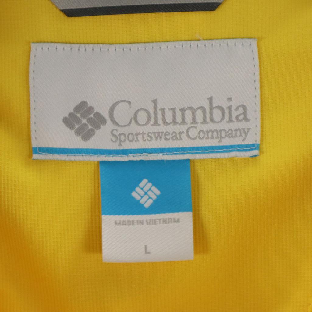 Columbia Bozeman Rock Jacket L Yellow Hoodie Outdoor Men's Used