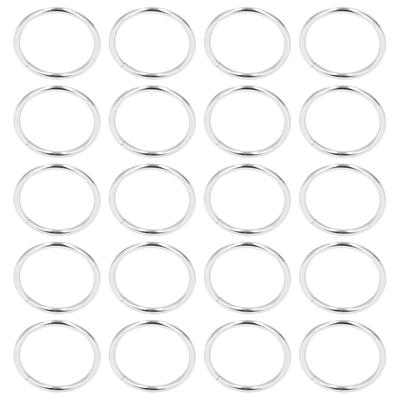 20pcs Metal Rings Durable Iron Circle O Buckle Rings for DIY Belt Handbag Buckle Hardware Clothes Decoration