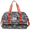 Spacious & Durable Women's Carry-On Travel Bag with Animal Print Nylon Large Capacity Sports Gym Bag  Weekend Overnight Bag