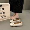 2025 new gentle fairy style single shoes female 2025 new French elegant bow round head light mouth skirt