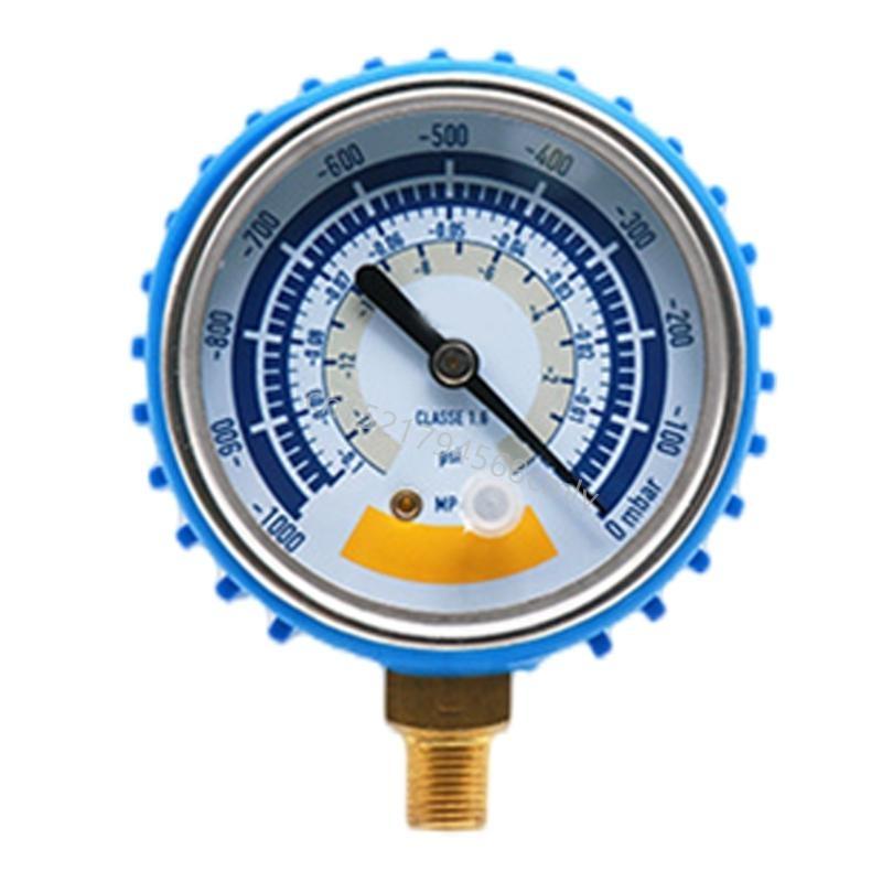 Pressure Gauge Accurate Air Gauge Instrument for Vacuum Pumps 0-1000mbar Gauge 1/8 Connector Vacuum Gauge 6XDE