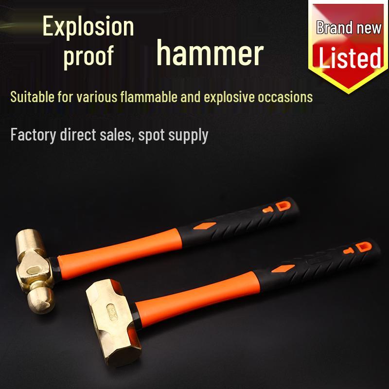 

Explosion-proof Copper Octagonal Hammer Mallet with Round Head 0.5 lbs [Aluminum Bronze]