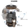 MINIFOCUS Mini Ball Metal Tripod Ball Head with Cold Shoe Rotating Ball Head for and Max Load 11 Lbs 5 Head, 1/4-Inch Adapter, 360-Degree Cameras,