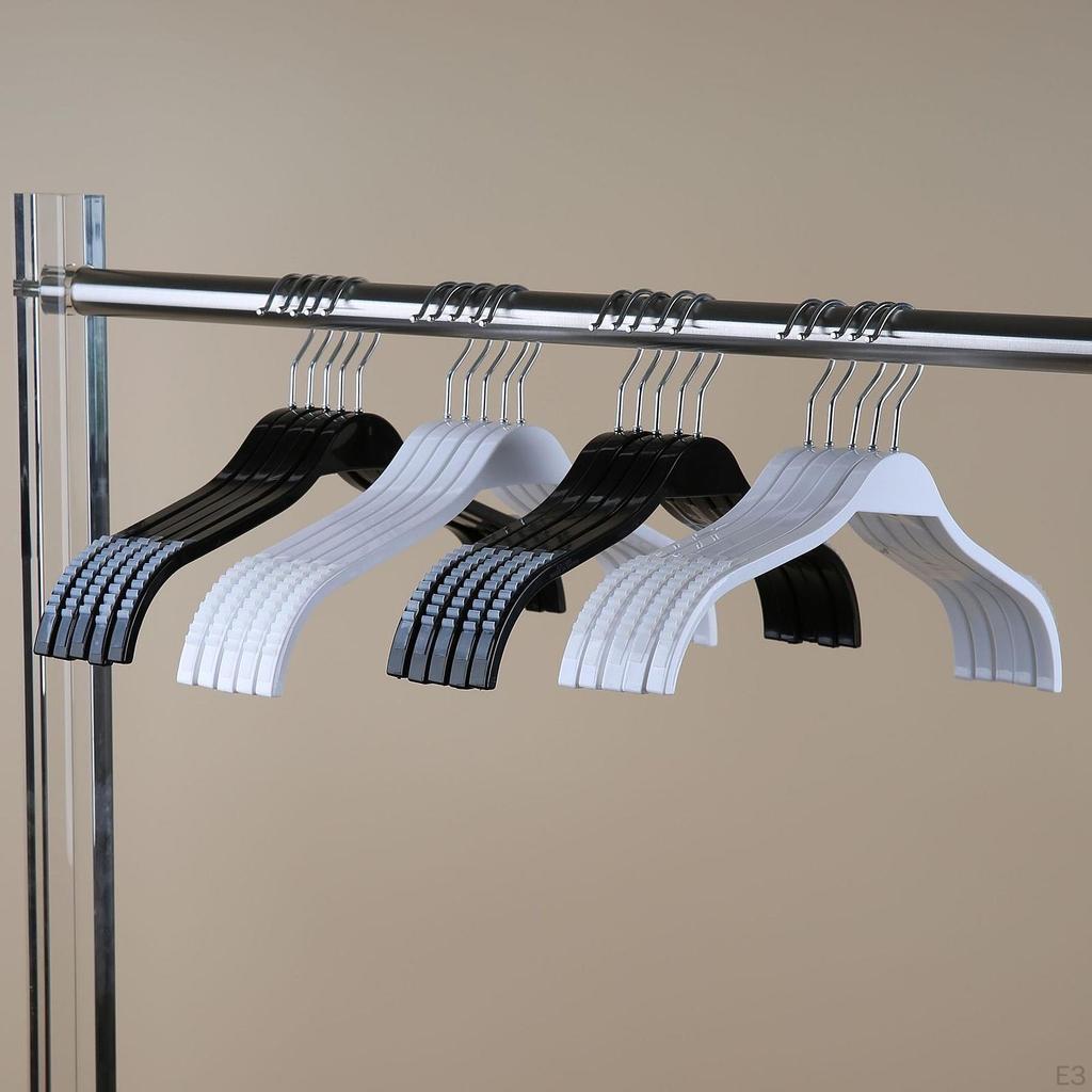20 Pieces Clothes Hangers 15" Dry Wet for Pants Dress Shirts White