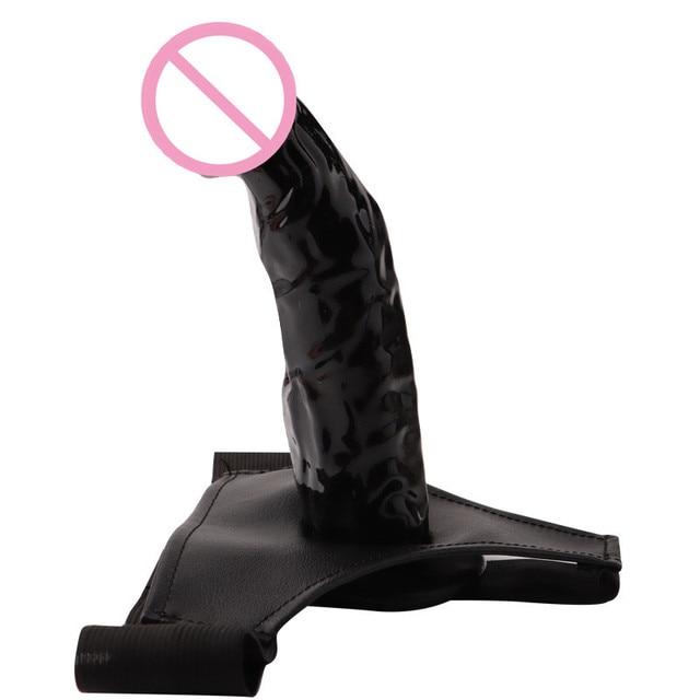 Men Strap On Dildo Panties Wearable Hollow Penis Lengthen Sleeve Strapon Dildo Pants Harness Belt for Man Sex Toys for Woman Gay