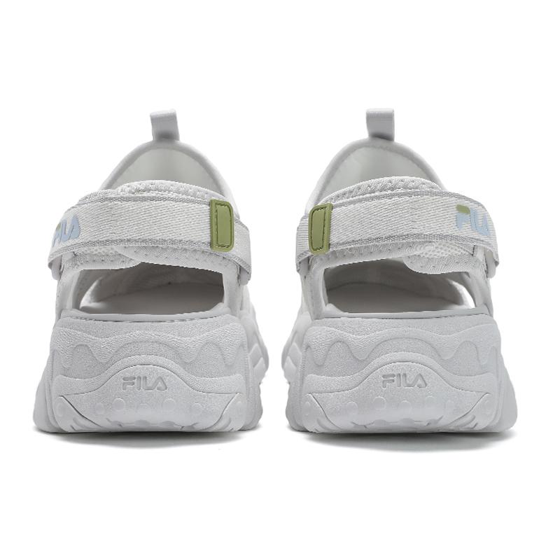 FILA Fluid 5 Sandal Cat Paw Creek Hiking Versatile Trendy Fashion Casual Retro Beach Sandals Women sandals White Gray F12W522401FSN