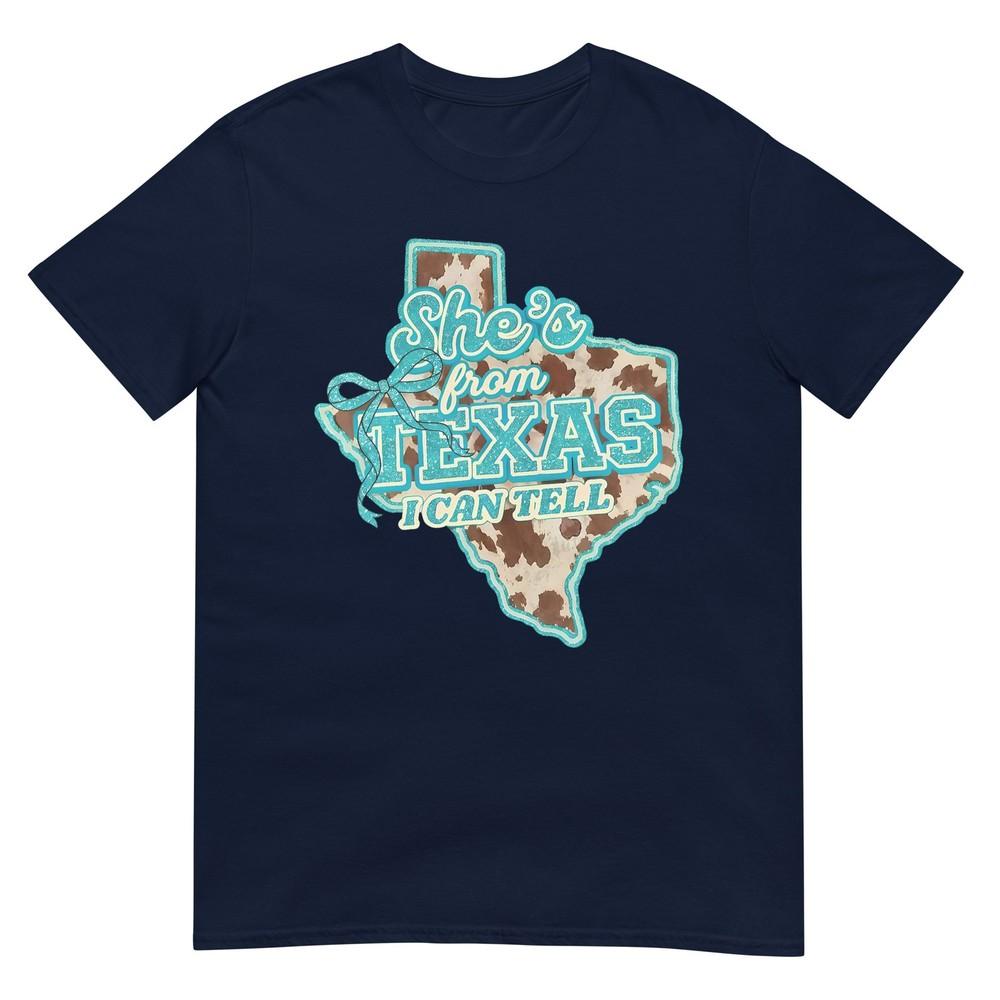 Shes From Texas I Can Tell Retro Vintage Cowgirl Unisex Tshirt S