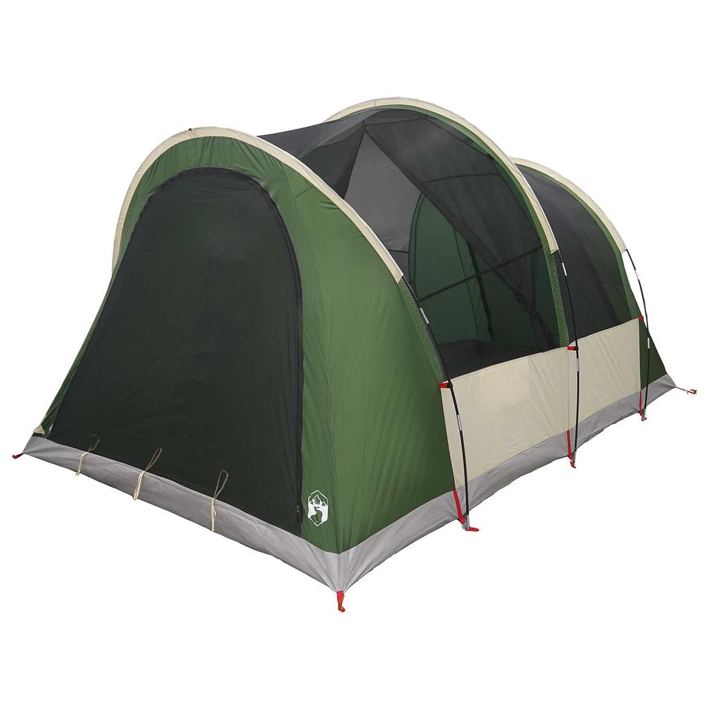 Tunnel Tent with Roof Green 370 x 275 x 210 cm Polyester and Steel