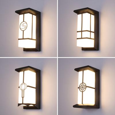 Applique da parete per esterni in ABS IP65 impermeabile Illuminazione da giardino per balconi Cortile Lampada da parete esterna Applique da esterno AC110-240V