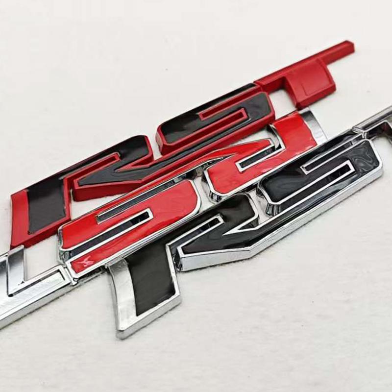 3D Metal Car Sticker Logo RST Emblem Fender Side Rear Trunk Badge For Chevrolet Silverado Tahoe Suburban Traverse Accessories