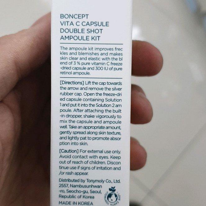 BONCEPT Vita c Lyofilizovaná ampule Dvojitá dávka Sada 50 mg + 10 ml