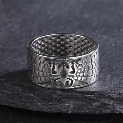 Silver Finger Rings for Women Men Classic Spider Ring Fine Jewelry Anniversary Gift Vintage Ring