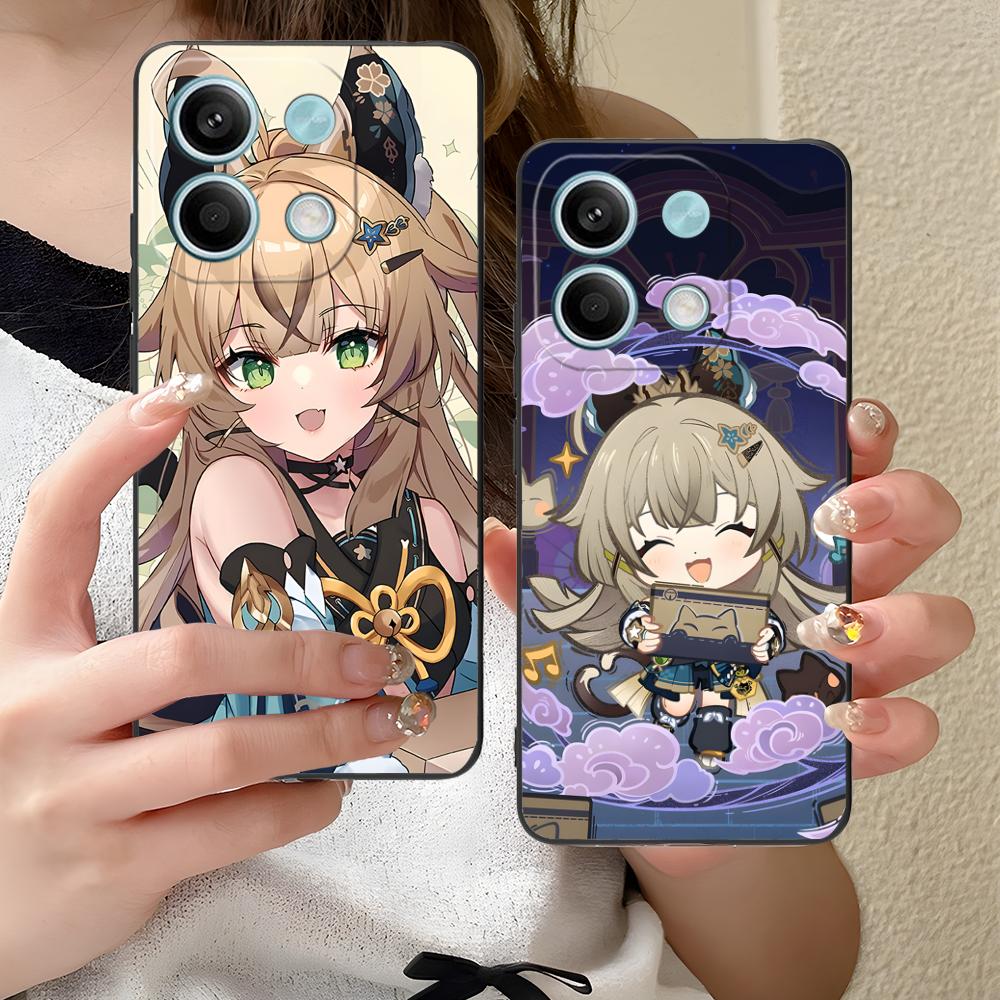 Game GI Kirara Mobile Phone Case for Xiaomi Redmi 15 14 13 12 A5 3 2 1 C Plus 4G 5G Colorful Printing Cover Luxury Cover Pretty