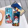 Weiche Silikonhülle für Xiaomi Mi 11 Lite 5G NE 11T Pro 12S Ultra 12 Note 10 10T 9T Telefonabdeckung Bumper Funda Weihnachten Schneemann