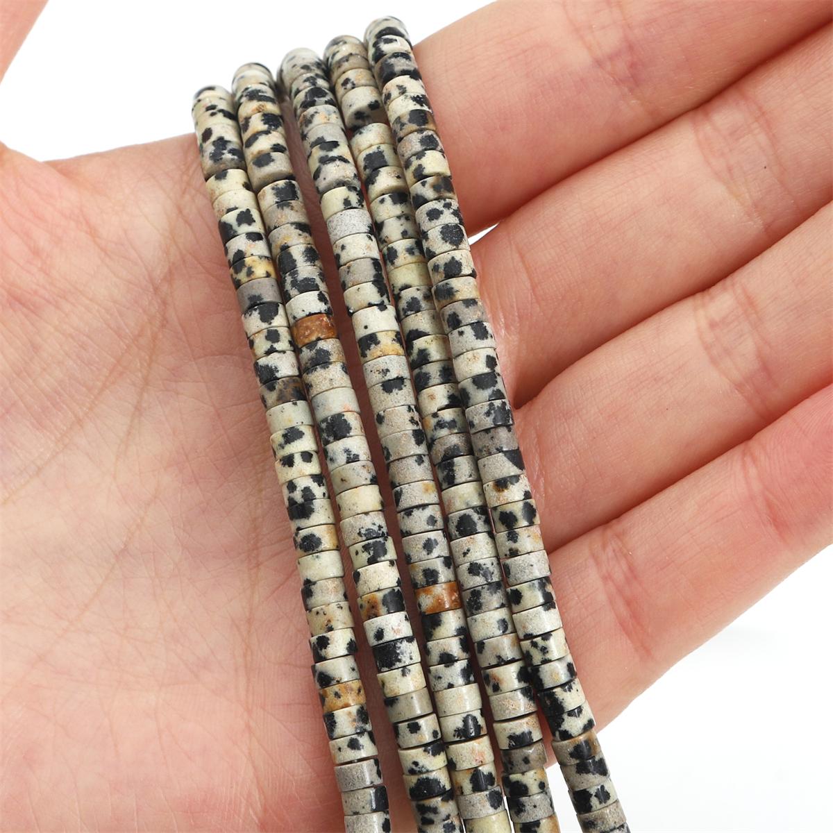 

2x4 мм бирюзовые агаты нефритовые бусины-разделители плоские круглые бусины из натурального камня аметист тигровый глаз бусины для изготовления ювелирных изделий DIY браслет ожерелье серьги Dalmatian stone