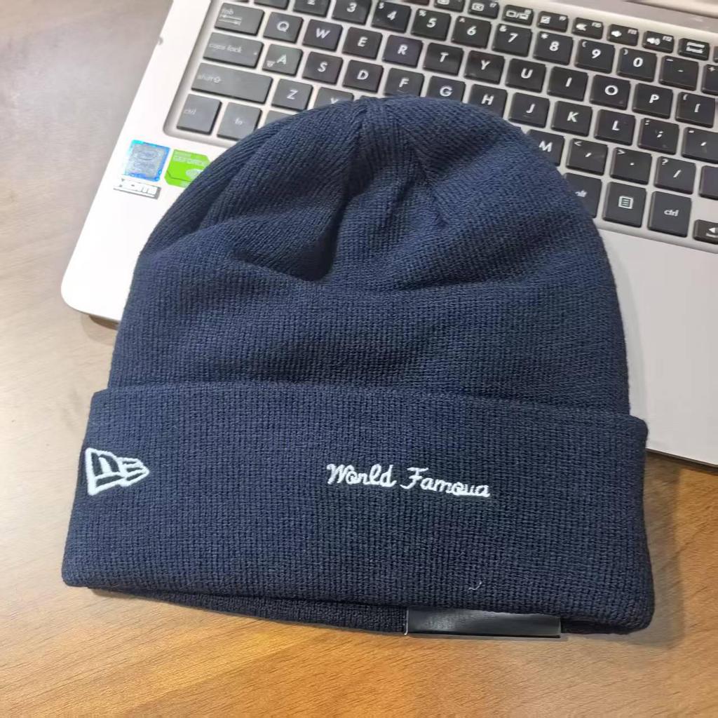 Czapka dzianinowa z haftowanym napisem Xiaomei - Unisex, do małej twarzy, wszechstronna czapka wełniana