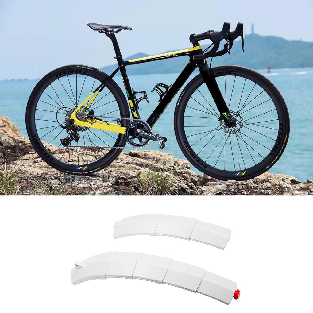 1 Paar Teleskopische Faltbare Schutzbleche Rennrad Vorne/Hinten Schmutzfänger Mit Rücklicht Fahrrad Schutzblech Fahrrad Schmutzfänger