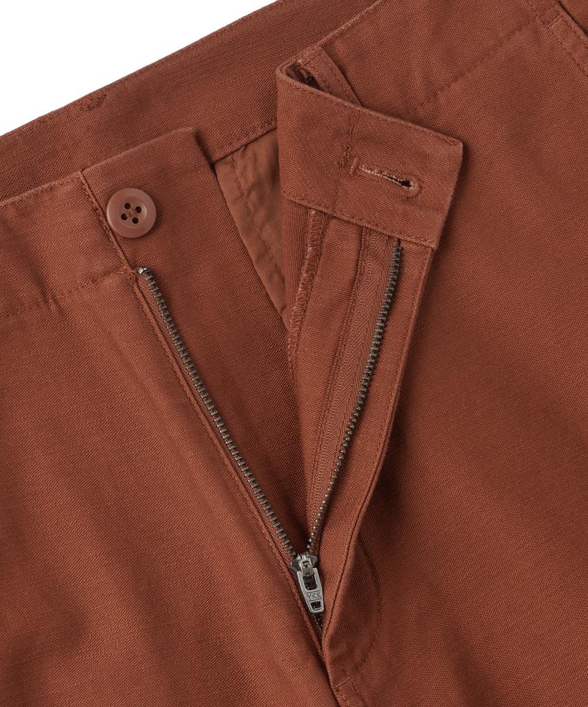 MUSINSA STANDARD Back Satin Wide Officer Pants [Brick Red]