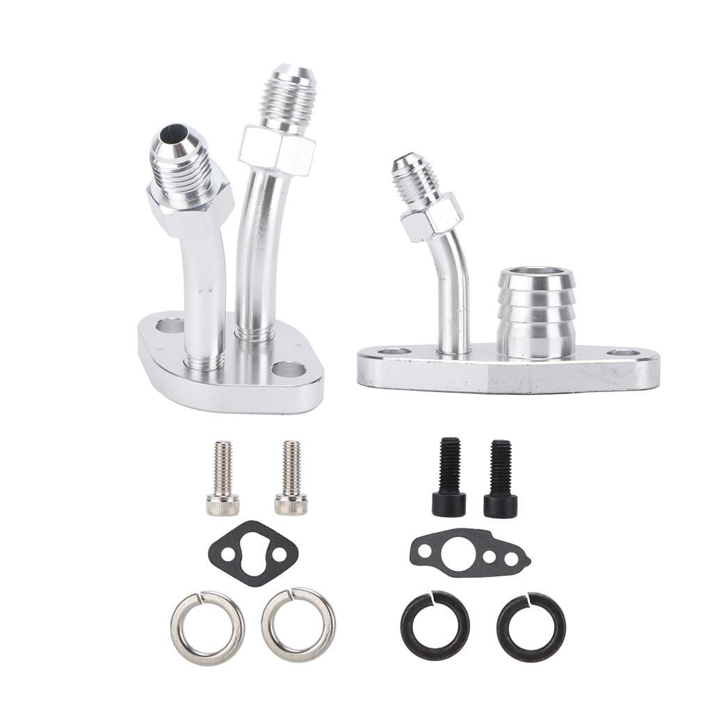 Car Turbo Oil Feed Drain Flange Kit Modification Replacement for CT9 CT12 CT20 CT26 Turbocharger