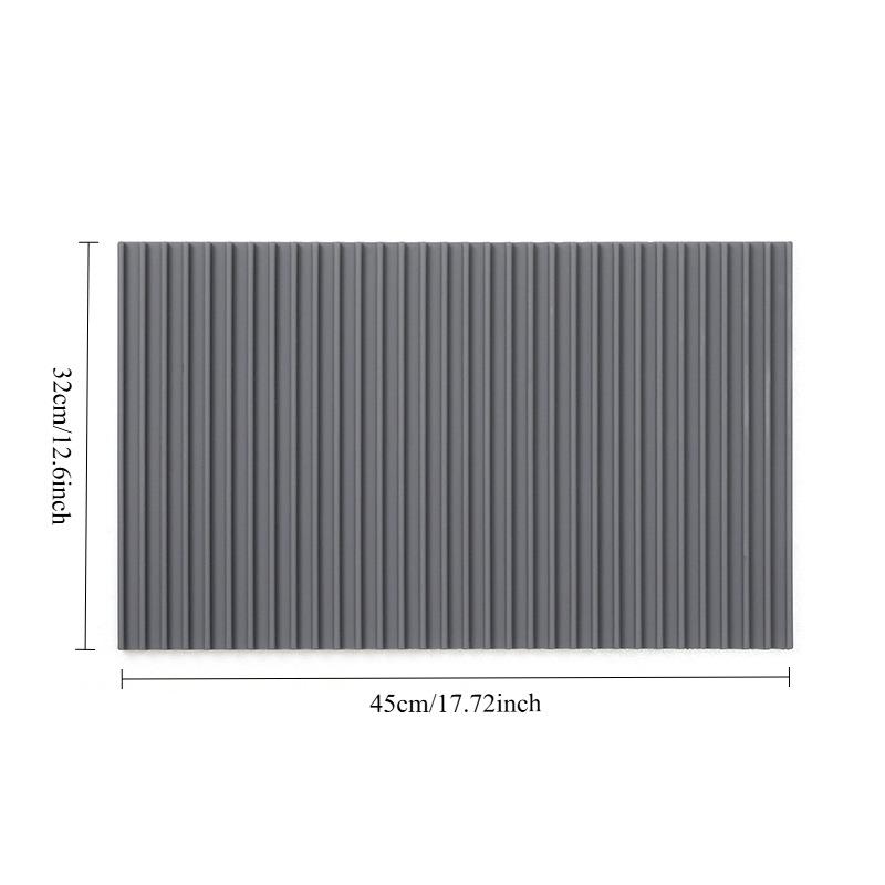 

1pcs Food grade silicone material insulation mat, kitchen countertop anti-scalding pot holder, insulation placemat, coaster 45x32cm