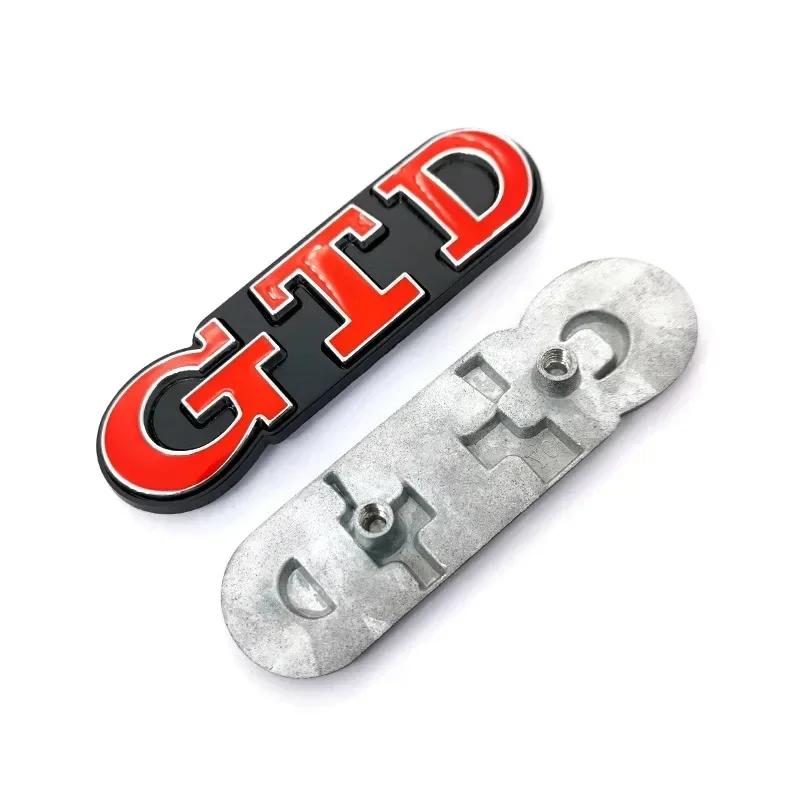 Golf 3 4 MK3 MK4 2026 Heiß Für VW VOLKSWAGEN 3D Metall GTD Logo Emblem Plakette Auto Frontgrill Heckklappe Aufkleber Für Volkswagen VW