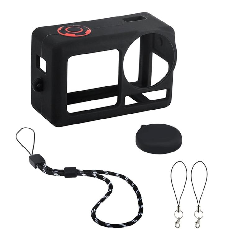 Flexible Silicone Camera Cover Case Protector and Lens Guard with Fall Prevention Rope for Action 5 Professional