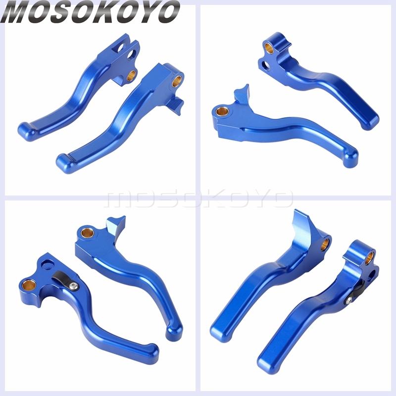 3-Finger Kurzer Bremskupplungshebel Schalthebel CNC-Aluminium Bremssteuerung für Harley Sportster 883 1200 XLH XL Custom Roadster