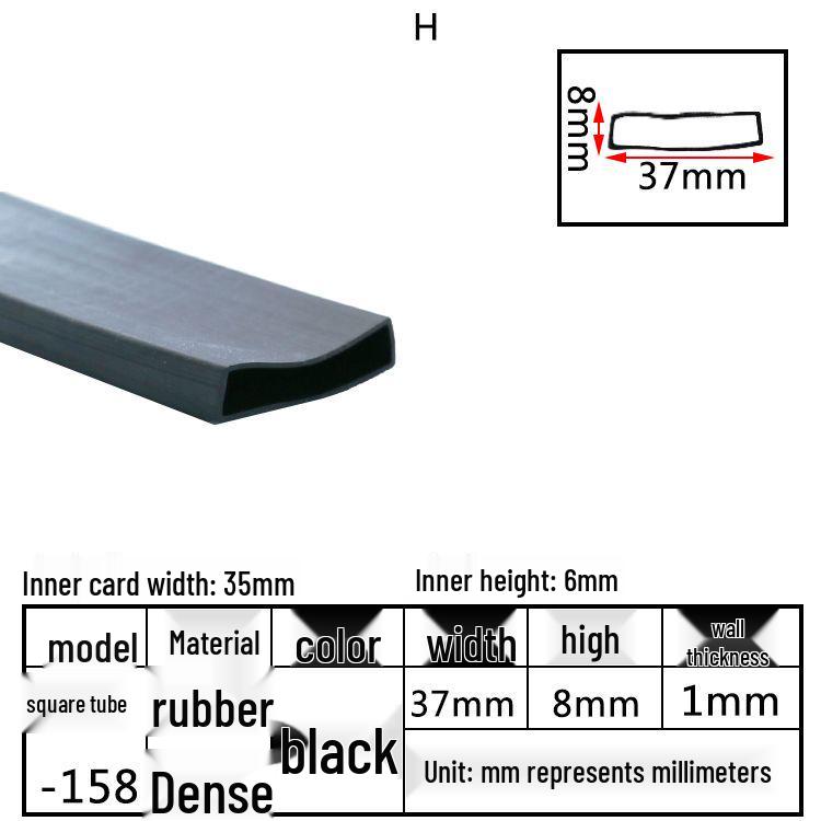 High-Temperature Resistant Silicone Square Tubing: Durable, Customizable, Aging-Resistant Rubber Sheath and Hollow Sealing Strip.