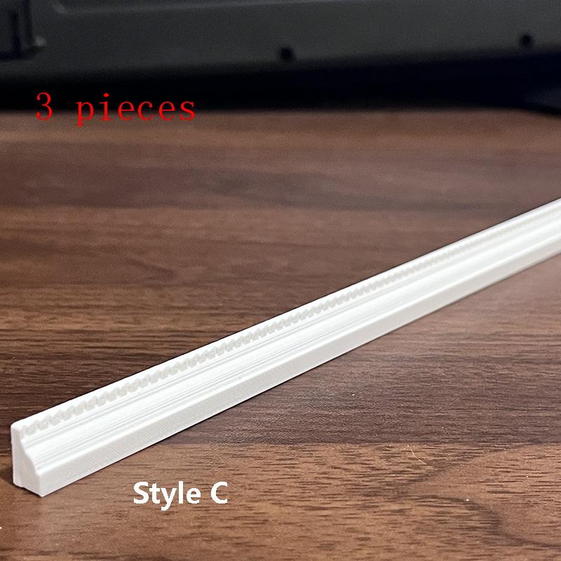 1/3Pcs Dollhouse Skirting Line Ceiling Line Model For Micro Landscape Decor Strip Handmade Diy Scene Doll House Accessories