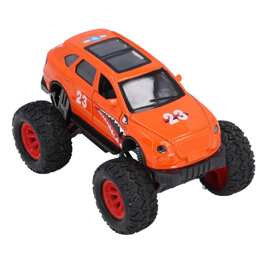 Pull Back Off Road Vehicle Toy for Boys Girls with Sound Light Alloy Openable Doors High Simulation Off Road Model Car