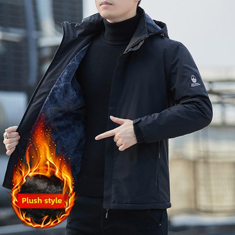 Jacket Men's Spring and Autumn New Removable Hooded Windproof Jacket Outdoor Fashion Mountaineering Jacket Tide