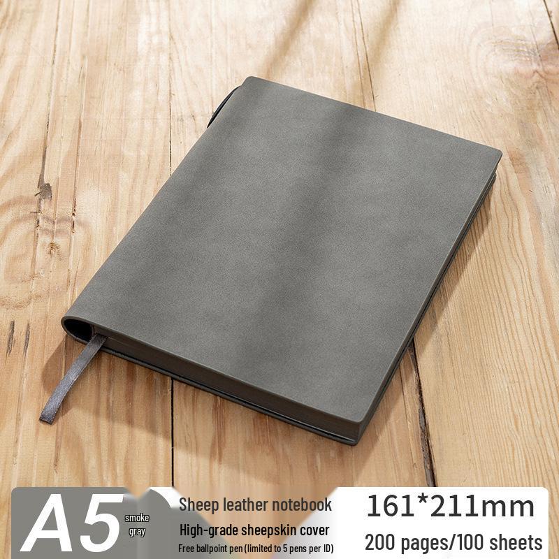 Thickened Sheepskin Business Notebook