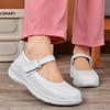 New nurse shoes with soft soles, summer models, comfortable thick soles, increased height, breathable and not tired feet, non-slip little white shoes