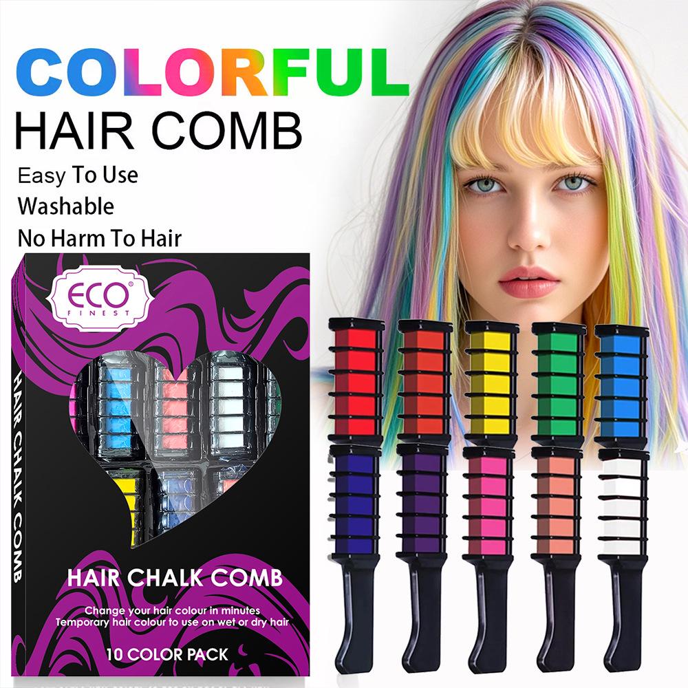 Temporary Mini Hair Dye Comb - Gentle, Non-Damaging, Easy Color Change, Scalp Massaging, Styling Tool