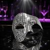 Steampunk Stijl Discobal Spiegelmasker Spiegeloppervlak Kostuummasker Halloween Kostuum