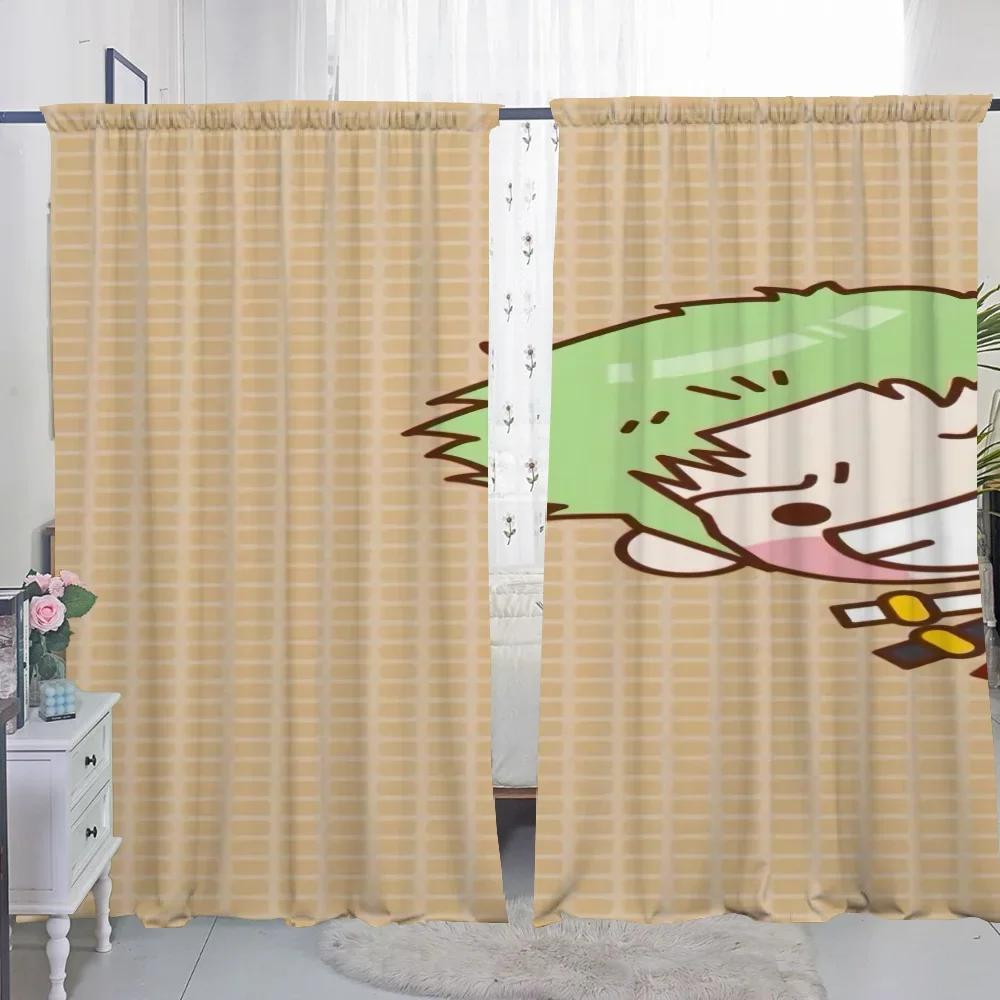 Window Kitchen Curtains for Living Room 2 Pieces Blackout Curtains Door Curtain O-one P-piece Partition Bedroom Decoration Shade