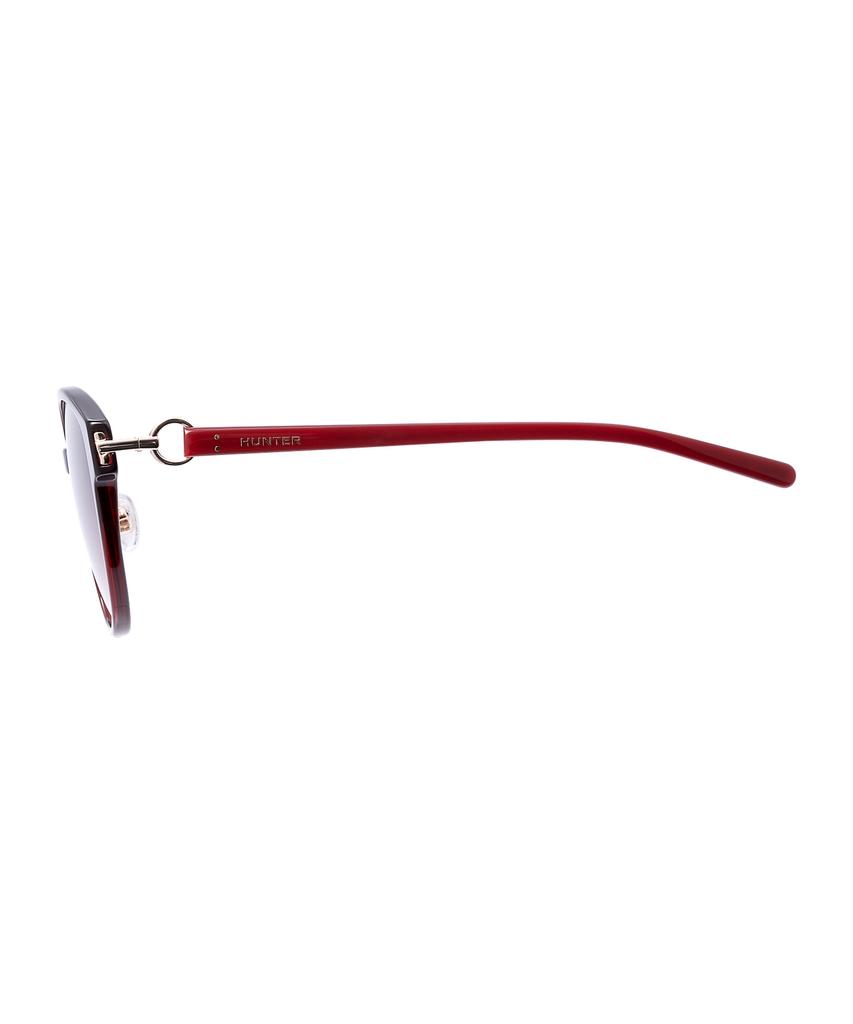 Heonteoaiweeo [Woman] Front & Temple Jewelry Connect Sunglasses - Burgundy Htb14