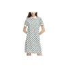 Short Sleeved Dress Women's All Over Print Four F11W329314FZD