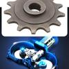 9-Tooth 13-Tooth Motor Sprocket 410, 420, 428 For My1016Z, My1018 Electric Motorcycle Motors Shaft Hole 11 Mm.