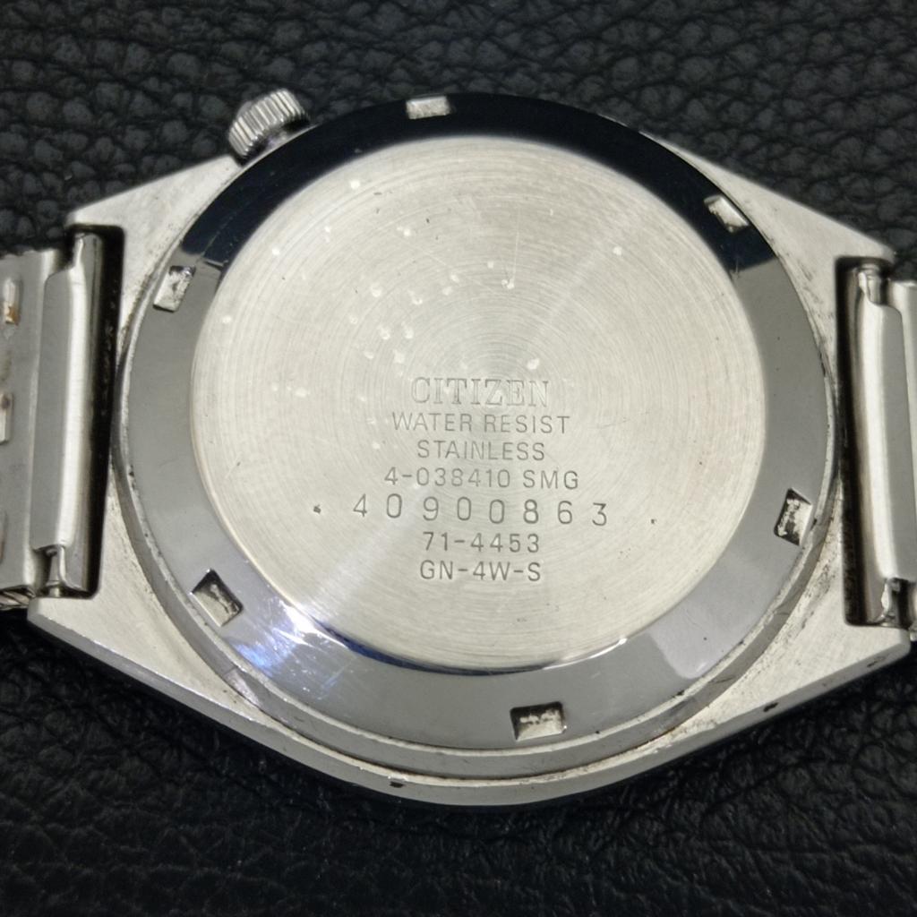 AUTOMATIC VINTAGE CITIZEN 8200 JAPAN MENS BLACK COLOR DIAL WATCH a702130-5 R208-a702130